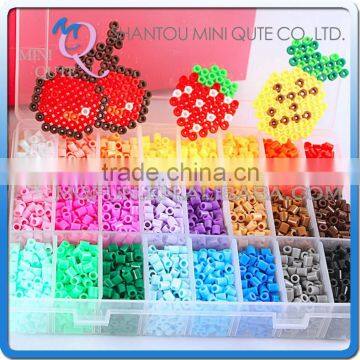 Mini Qute Kawaii DIY Ironing Hama Perler Beans 3D Jigsaw building block educational toy (Accept OEM) NO.ET10C