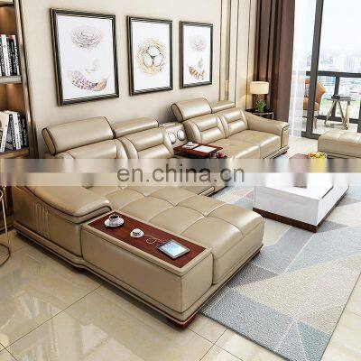 Italian Design Royal Elegant Leather Reclining Sofa Sets Furniture Living Room Luxury