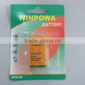 high quality 9v 6f22 high power heavy duty battery                        
                                                Quality Choice