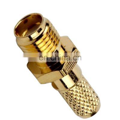 Hot selling sma female connectors SMA  Crimp Female Antenna Connector for RG58 LMR195 LMR200 RG5 RF Coaxial