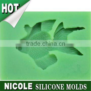 Nicole factory Q0001 handmade fish shape silicone sugarcraft mold