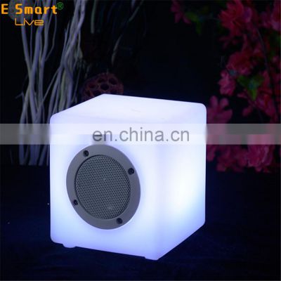 Creative Portable ice bucket Audio music player  Round Wireless Bt Speaker cooler lantern TWS function hot sale led light