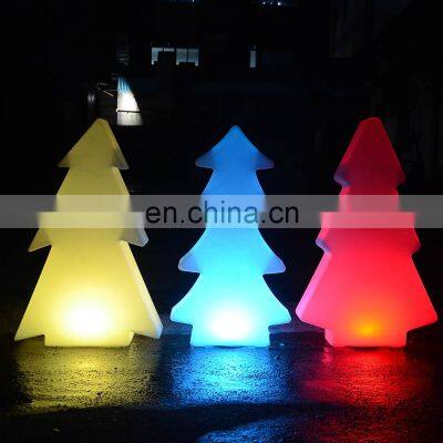 Christmas lights /Christmas lights decoration holiday rechargeable PE plastic led tree star snow led decor light