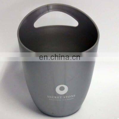 Customized Plastic Ice Bucket Beer Bottle Cooler Holder photo-3