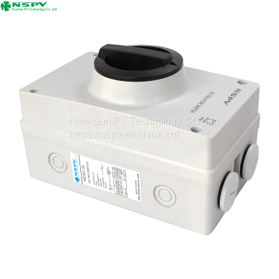 Wholesale Waterproof IP66 DC Isolator Switch Enclosure for PV System 32A Panel Type photo-4
