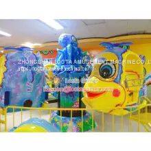 Guangdong Zhongshan Tai Le Tour Indoor and Outdoor Small and Medium-sized Playground Game Room Children's Rotating Small Aircraft Octopus Paul Blue Marine Theme Automatic Controlled Aircraft Rotating Lifting photo-3