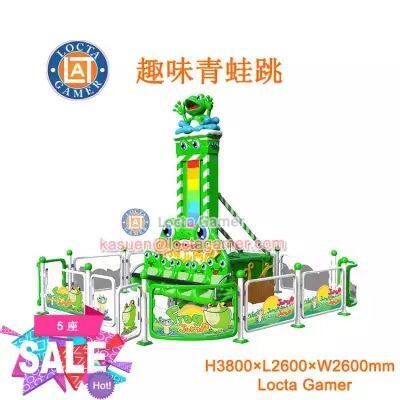 Guangdong Zhongshan Tai Le play children indoor and outdoor jumper lift tower mini fun frog jump playground