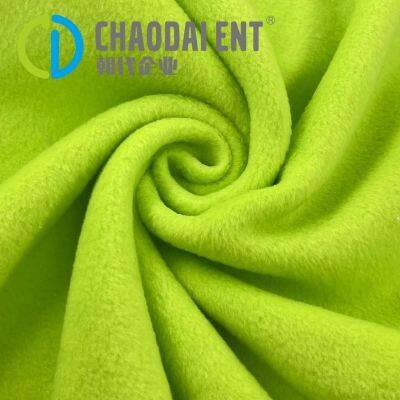 Sustainable recycled fabric Double brush single fleece cloth for blanket