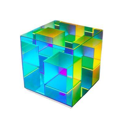 Creative Acrylic Light Cube LED Lamp Colored Table Lamp Rubik's Cube Box Personality Table Lamp