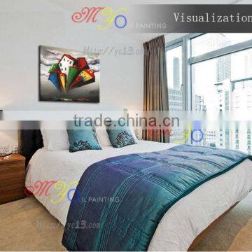 Abstract Sky Huose Oil Painting on Canvas for Living Room New Design photo-4