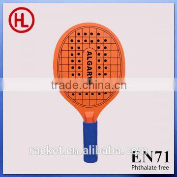 Customized useful funny wooden beach racket /beach paddle with holes wholesale