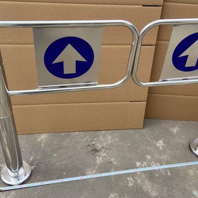 Standards Manual Control Cylindrical Supermarket Swing Entrance Gate photo-3