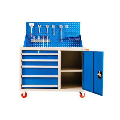 Steel Garage Workshop Metal Storage Tool Set Cabinet Trolley