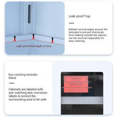 China Factory Wholesales PP Material Corrosive Storage Cabinet With Ventilation | Ideal for Labs & Research Centers-PP Chemical Safety Cabinet-ODM/OEM photo-3