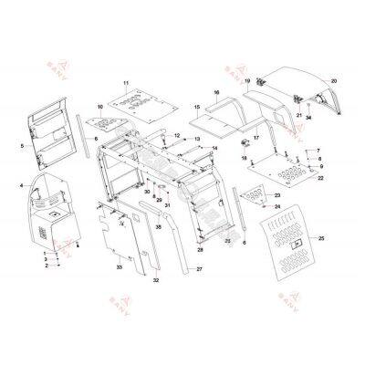 Genuine & OEM SANY Spare Parts Catalogue Online SANY Excavator Parts Diagram photo-5
