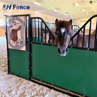 Equestrian Horse Barn Outdoor Eco-friendly Bamboo Wood Metal Horse Shelter Equine Farm Horse Stable