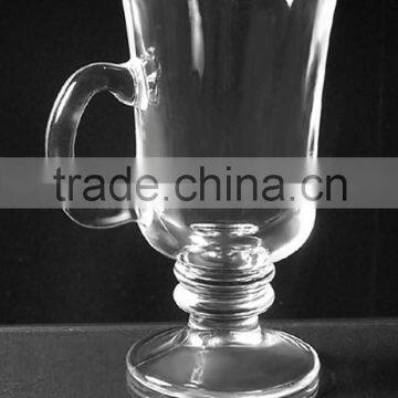 Fancy Glass Mug with Handle, Tableware/Drinkware