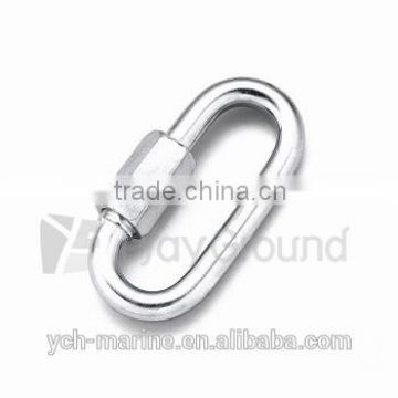 7350 With Nut Galvanized Oval Snap Hook