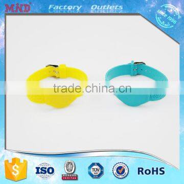 MDW12 Printing Adjustable Round Head RFID 125Khz T5577 Silicone Wrist Band Bracelet with Metal Buckle                        
                                                Quality Choice