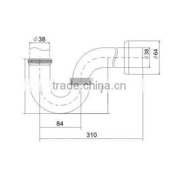 Good Quality Bath Basin Bottle Waste Trap p Trap photo-2