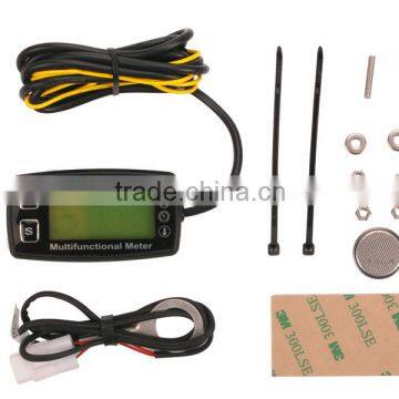 Digital LCD Tachometer Hour Meter Thermometer Temperature Meter for Gas UTV ATV Outboard Buggy Tractor JET SKI Paramotor photo-2