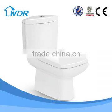 Bathroom accessories porcelain washdown two piece toilet bowl