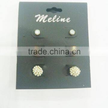 TRIO EARRING,COLOR ACRYLIC,BALL,FIREBALL photo-2