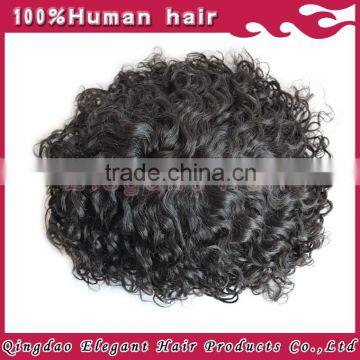 Qingdao hairpiece factory indian remy hair pu skin around the perimeter toupee