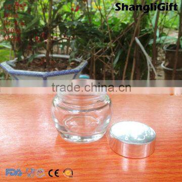 Round Face Cream Bottle 60ml Cosmetic Bottle Glass Jar