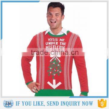 Inappropriate Funny Ugly Christmas Mens Sweater Jumper