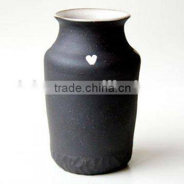 black and white pottery vases,porcelain vase decorative silver ceramic vase,matt flower vase manufacturer