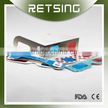 Red Blue 3D Paper Glass, Customized Printing