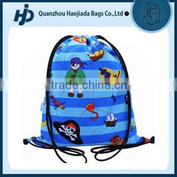 Stylish funny waterproof drawstring bag swim bag for boys