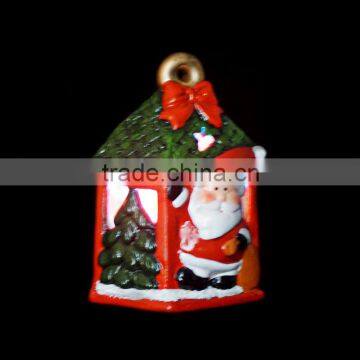 mini ceramic color changing led christmas village houses