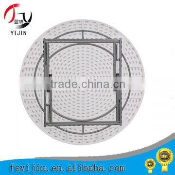 2015 leisure modern round plastic folding table