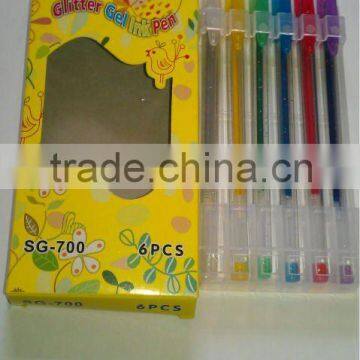 glitter color gel pen set