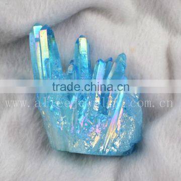 Wholesale Blue Healing Natural Opal Aura Quartz Cluster, Cactus Quartz, Spirit Quartz, Hybrid Crystal                        
                                                Quality Choice