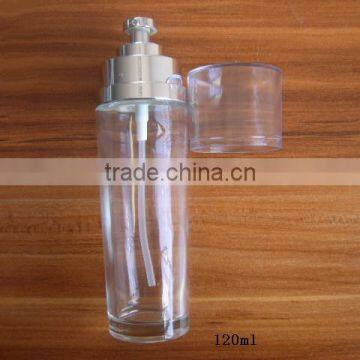 120ml clear body lotion bottle with pump