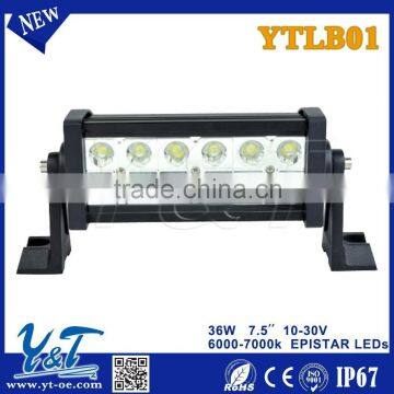 1pcs Combo 36W led atv lights 12v spot+flood design 36W light bar IP 67 Tractor Truck Trailer Off roads 4X4 led work light