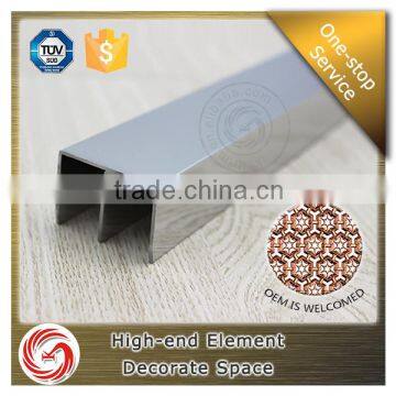 Multifunction stainless steel listello tile trim for wall waistline