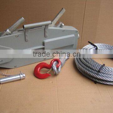 0.8T heavy duty wire rope pulling hoist, powder coated