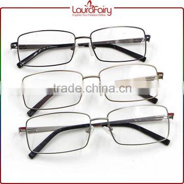 Laura Fairy Italy Designer Black Rectangle Metal Spectacle Optical Frame For Unisex photo-5