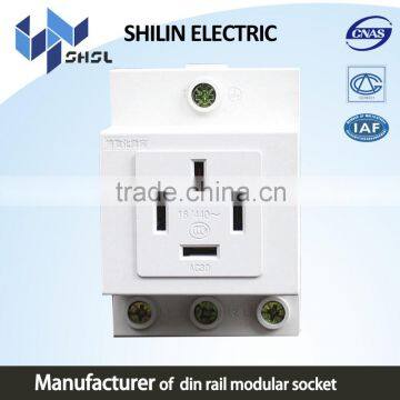 SBTA1 AC30 din rail power socket four pole and 16 amp