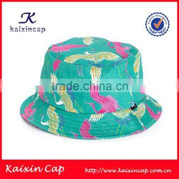 bucket hat child strap green