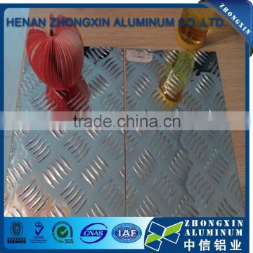 High recommended 5 bars embossed aluminum sheet floor