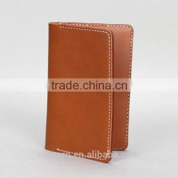 Brown PU wallet case, passport holder, ID card holder with good quality