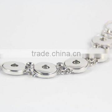 2015 New 18mm Ginger Snap Button Bracelet DIY Charm Interchangeable Handmade Pulseras Snap Bracelets photo-4