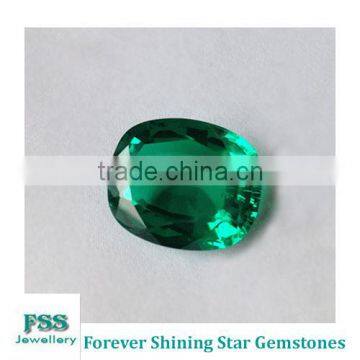 Lab Created Emerald Oval Cut Synthetic Beryl Stone 12mm*10mm