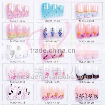 2013 New Design Bowknot French Finger Artificial Nail