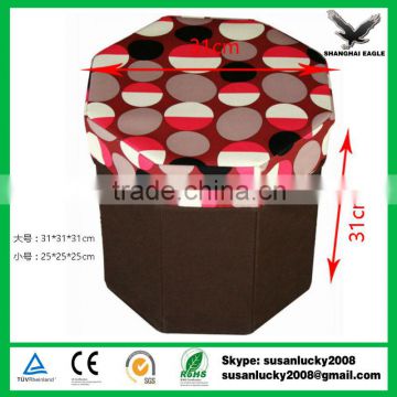 High Quality Non-Woven Storage Ottoman with Imprint Logo (diectly from factory)